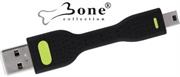 Bone Collection Link II Mini USB Type 'B' (5-pin) USB plug-Compatible with all USB devices such external hard drives, digital cameras-Black, Retail Box , 1 year Limited Warranty