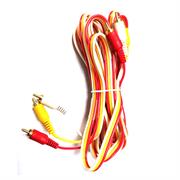Geeko 3m 3x RCA Cinch Male to Male Audio/Video Cable, Retail Box, No Warranty