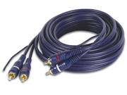 Geeko 2 X RCA Male to Male Audio Cable With Ground, Retail Box, No Warranty