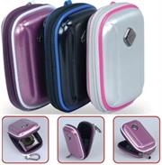 Promate Amba Aluminum Finish Hard Shell Camera Case with Memory Foam Protector Inner Bubble Pad Protector-Silver, Retail Box , 1 Year Warranty