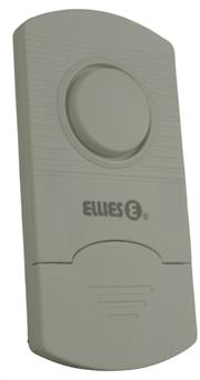 Ellies Door And Window Vibration Alarm- Ideal For Use On Doors And Windows, Easy To Install, Battery Operated, No Wiring Required, Suitable For Indoor Use Only, Required LR44 Batteries To Operate , Colour White, Retail Box, No Warranty