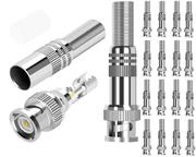 Securnix RG59 Twist Spring Male BNC Connector- Solder Less BNC Jack for Coaxial RG59 CCTV Camera, Pack of 16, No Warranty
