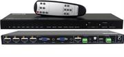 Ellies 6 Input Collaboration Switcher Scaler With 4K HDMI Output- Compact 6x1 Scaler Switcher With 4x HDMI And 2 X VGA Inputs Sources To 1x 4K HDMI Output, Transmits 4Kx2K Signal Up To 15metres, Compliance With HDCP1.4, Supports EDID Management, Control Via Front Panel Buttons, RS232 Commands And Included IR Remote Control, Supports Various Output Resolutions, Auto-Switching Or Manual-Switching Modes, Installer Box, 1 Year Limited Warranty