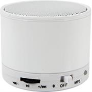Geeko Mini Rechargeable Bluetooth Speaker- Bluetooth Version V2.1-Built-in 520mAh lithium Battery, Operating Range up to 10m, Total Power 3W, FM Radio Mode, USB Playback Port, MicroSD Card Slot, Micro USB Charging Port- White , Retail Box , 1 year Limited Warranty