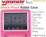 Promate Bamby.Air-Shockproof Impact resistant case with convertible stand for iPad Air-Pink, Retail Box, 1 Year Warranty