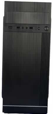 UniQue C240BS M-ATX Tower Case with PSU Black - 1x 5.25″ Bay, 1x 3.5″ HDD Bay, 2x 2.5″ SSD Bay, 1x SSD/HDD, Front USB & Audio, Front USB 2.0, Retail Box , 1 year warranty on case