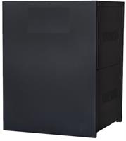 Solarix Steel Battery Box For 4 Batteries Indoor Use Battery Box Design, Easy To Assemble, Powder Coated Mild Steel Casing, Houses Up To 4 X 120ah Inverter Batteries, 2 x Shelves Top and Bottom Floor Standing Unit, Colour Black, Retail Box , No warranty