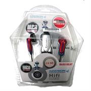 Geeko In Ear Wired Earphones With Volume Control- Hi Fi Sound, Impedance: 32 ohm, Sensitivity: 102dB, Signal Wire 0.9m , Connector: 3.5mm, No Microphone, For Use With MP3, MP4 ,CD Players , Tablet PC’s And Laptops, , Colour Red and Blue OEM, 1 Year Limited Warranty