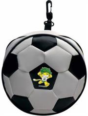 Esquire Official FIFA 2010 Licensed Product CD Wallet ZAKUMI Celebration Pose:Holds 24 CD or DVD with Zipper and Hook-Purchase as a mémoire of the 2010 Soccer World Cup in South Africa!, Retail Packaged ,