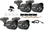 KGuard Easy Link Pro Camera Kit - 4 X 600 TVL Cameras high resolution to make video clearer Night vision up to 20m/65ft in total darkness Waterproof case to protect the Camera and survive rainy days, Retail Box , 1 Year warranty