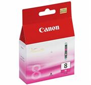Canon CLI-8 Magenta Ink Tank For use with Pixma iP4200, iP4300, iP4500, iP5200, iP5200R, iP5300, iP6600D, MP500, MP510, MP530, MP600, MP600R, MP610, MP800, MP800R, MP810, MP830, MP830R, MP950, MP960, MP970, MX850, Pro9000, Pro9000 Mark II., Retail Box , No Warranty