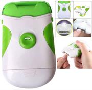 Casey Roto Clipper Electric Nail Trimmer- Portable Cordless Design, Battery-Powered, Dual Sided Action To Trim and File Nails , Easy To Operate, Rotating 450 Rpm Tungsten Alloy Blade , Requires 2x AA Batteries To Operate, Colour White and Green Retail Box, 6 Months Warranty