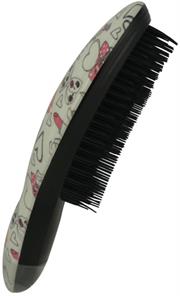 Prescott Finishing Hairbrush-Classic Oval Shape , Princess Beauty Lipstick Graffiti Pattern, Ergonomic Handle In Top Quality ABS Plastic, Evenly Arranged Soft Bristles, Suitable For Long, Medium, Thick And Wavy Hair, Designed For Brushing Hair Extensions, Retail Box, Out Of Box Failure Warranty