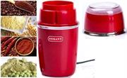 Sokany Electric 50g Multi Purpose Coffee Grinder- Suitable For Coffee, Spices, Nuts, And Herbs, 150w Rated Power, Large 50g Capacity Grinding Chamber, Stainless Steel Blades, Colour Red, Retail Box 1 Year Warranty