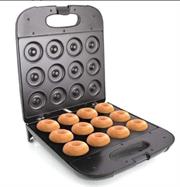 Sokany 12 Doughnut Maker - Non-Stick Coating Cooking Surface Plates, Makes 12x Doughnuts At A Time , 1400w Rated Power, Double Sided Heating And Cooking, Anti-Scald Cool Touch Handle, Easy To Clean, Colour Black Retail Box 6 months warranty