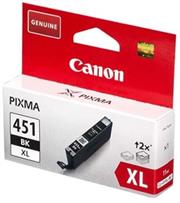 Canon CLI-451 High Yield Black Ink cartridge- for use with PIXMA iP7240, iP8740, iX6840, MG5440, MG5540, MG5640, MG6340, MG7140, MG7540, MX924, Retail Box , No Warranty