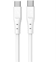 Ezra TypeC To TypeC 2meter PD20w White Cable, Intelligent Control Charging, Overcharge Protection, Fast Tansmission Speed, Od 5.0 Diameter., Retail Box , 1 Year Limited Warranty