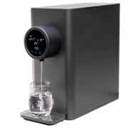 DNA Countertop Water Purifier V2 - 4 Stage Purification with Reverse Osmosis; 4-in-1 Filter Cartridge included; 5000l Water Supply per Cartridge; 5L External Water Tank; 5 Temperature Settings (Ambient, 40°C, 60°C, 80°C, 95°C); Filter Cartridge Replacement Indicator; TDS Indicator for Source and Purified Water; Hot Water Lock; Ultra Slim Design; Charcoal Colour Body; No Installation required Retail Box 2 year warranty