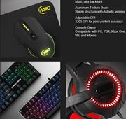 KWG Draco E1A 4 in 1 RGB Multi Colour Backlit Gaming Combo Set – Includes KWG Draco Multi Colour Backlit Wired Mechanical Gaming Keyboard, KWG Orion E2 Multi Colour Optical Sensor 6 Keys 3200 DPI Wired Gaming Mouse, KWG Taurus E2 Stereo 3.5mm Gaming Headset, KWG Scorpio E1 Gaming Mouse Mat, Retail Box, 1 Year Warranty