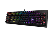 KWG Draco M1 Mechanical RGB Light Keyboard - RGB Backlighting Built-in lighting effects, KWG Certified Mechanical Switches, Windows Key lock on/off indicator, WASD–Arrow Key Exchange Mode, Rubber Feet Design Anti-slip design to ensure your keyboard to stand steadily, Anti-ghosting with N-key rollover, Retail Box, 1 year warranty