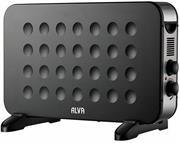 Alva Electric Convection Heater- Compact 2000w Electric Convection Heater, 2 Heat Settings, Thermostat Knob, Low Noise Operation, Sturdy Feet Design, Heating Area: 22-26 m²,Colour Black , Retail Box 1 Year Warranty