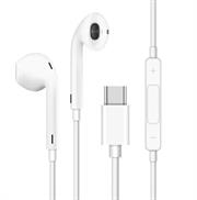 EZRA 3.5mm To TypeC White Digital Earphones 1.2m Length cable - Hifi Sound, Plug And Play, Digital Chip Earphone, Engineered To Maxmimise Sound Output & Minimise Sound Loss, Retail Box , 1 year Limited Warranty