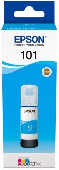 Epson 101 Ecotank Cyan Ink Bottle 127ml - Compatible Epson EcoTank: L4150, L4160, L6160, L6170, L6190, Retail Box , No Warranty