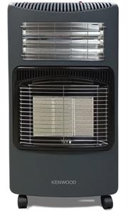Kenwood 3 Panel Foldable Dual Gas and Electric Heater - 3 X Ceramic Panels, 3x Gas Heat Settings: 1.5kw/2.8kw/4.2kw, Piezo-Electric Ignition, 3x Electric Heater Quartz Tube Settings: 0,5kw/1 Kw/1,5kw, Swivel Castors For Easy Movement, Uses 9kg Gas Cylinder Not Included, Use With LPG/Butane/Propane, Assembled With SA Regulator And Hose, Heating area 20-100m², Retail Box 1 Year Warranty