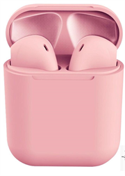 Geeko Siamese True Bluetooth Wireless Earbuds With Charging Dock And Microphone - Bluetooth Version 5.0 + EDR, Up To 10 Metres Transmission Distance Built-in 400mAh Lithium Polymer Battery Rechargeable Charging dock, Talk time: Up to 3 hours, Music Playing time up to 3 Hours, Changing Time 1-3 Hours, Standby time: 10 hours, One-Button Control, Compatible With All Bluetooth-Enabled Devices, Colour Pink, Retail Box , 1 year Limited Warranty