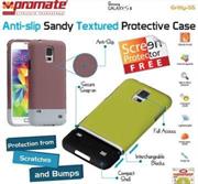 Promate Gritty S5 Anti-slip sandy textured protective case for Samsung Galaxy S5 Colour:Maroon, Retail Box , 1 Year Warranty