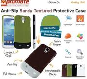 Promate Gritty.S4-Anti-slip sandy textured protective case-Green, Retail Box, 1 Year Warranty