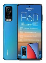 Hisense Infinity H60S Lite Single Sim 4G LTE Smartphone - Octa Core 1.8 GHz Processor, 4GB Ram, 128GB storage, Expandable External Storage Up to 512MB Via MicroSD slot, Single Sim Slot, 6.95 inch Touch Screen TFT Display, FHD 2460x1080 Resolution, 48MP + 5MP + 2MP + 2MP Rear Cameras with Auto Focus, 13MP Single Front Camera, up to 4G LTE, Wi-Fi 802.11 a/b/g/n/ac, Bluetooth 5.0, Type-C USB Interface, GPS, AGPS, Beidou, Galileo, Fingerprint Sensor, Accelerometer, Fingerprint Sensor, Face Unlock, Gyro Sensor, Light Sensor, Virtual Proximity Sensing, Built in Speaker, Li-Polymer Non removable 5150mAh Battery, Android 11 OS, Colour Blue, Retail Box, Limited 1 Year Warranty