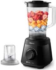 Philips Daily Collection 2 Litre Jug Blender- 550w Blending Power, 2 Litre Plastic Jar Capacity , 1.5 Litre Working Jar Capacity, 2 X Speeds With Pulse Function, ProBlend Technology, XL Spout For Easy Pouring, Exclusive Mill Designed To Process Different Ingredients, MTP Sensor Prevents Motor Overheating, Dishwasher Safe Retail Box 1 Year Warranty
