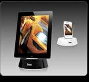 Divoom IBase -1 ,RMS: 10Watts, Portable Travel speaker system iPad / iPod /iPhone Speaker with Charger,Colour:Black, Retail Box , 6 Month Limited Warranty