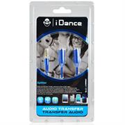 iDance Connect-C2 3.5mm 1-2 Splitter - Blue, Retail Box , 1 year Limited Warranty