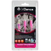 iDance Connect-C2 3.5mm 1-2 Splitter - Pink, Retail Box , 1 year Limited Warranty
