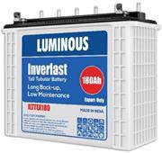 Solarix Luminous 12V 180AH Flooded Tall Tubular Battery- Tubular Plate Design, Lead Acid Storage, Suitable For Frequent Power Cuts, Excellent Overcharge Resistance, High Durability With Sealed Plastic Housing, 180AH, Voltage 12V @ C20 Rating Battery, Over 1250 Cycles At 80% Depth Of Discharge (DOD), Extra Tall to store 30% More Electrolyte, Retail Box , 12 month Warranty