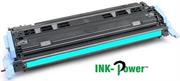 Inkpower Generic Toner for HP 124A - Q6001A for use with HP Color LaserJet 1600, 2600N, 2605, 2605DN, 2605DTN, CM1015 MFP, CM1017 MFP-Page Yield 2000pgs-Cyan,Retail Box