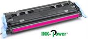 Inkpower Generic Toner for HP 124A - Q6003A for use with HP Color LaserJet 1600, 2600N, 2605, 2605DN, 2605DTN, CM1015 MFP, CM1017 MFP-Page Yield 2000pgs- Magenta, Retail Box