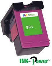 InkPower Generic Replacement Single Tri Colour Officejet Ink Cartridge CC656A for HP901XL- Tri-Colour Cyan, Magenta, Yellow, Single Ink Cartridge, Page Yield 350 Pages with 5% Coverage for use with HP Officejet 4500 Desktop All-in-One Printer (CM753A), HP Officejet 4500 All-in-One Printer (CB867A), HP Officejet 4500 Wireless All-in-One Printer (CN547A), HP Officejet J4660 All-in-One Printer (CB786A), HP Officejet J4580 All-in-One Printer (CB780A), High Yield Colour, Retail Box, No Warranty