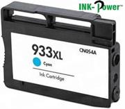 InkPower Generic Replacement for 933XL Cyan Ink Cartridge CN054AA -for use with HP OfficeJet 6100 e-Printer, HP OfficeJet 6600 e-All-in-One, HP OfficeJet 6700 Premium, HP OfficeJet 7110 wide format Printer, Retail Box