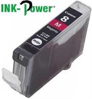 Inkpower Generic for Canon CLI-8 Magenta Dye Ink Cartridge- For Use With Canon Pixma IP 3300 / Pixma IP 3500 / Pixma IP 4200 Series / Pixma IP 4200 X / Pixma IP 4200 / Pixma IP 4300 / Pixma IP 4500 Series / Pixma IP 4500 X / Pixma IP 4500 / Pixma IP 5200 R / Pixma IP 5200 Series / Pixma IP 5200 / Pixma IP 5300 / Pixma IX 4000 R / Pixma IX 4000 Series / Pixma IX 4000 / Pixma IX 5000 / Pixma MP 500 / Pixma MP 510 / Pixma MP 520 Series / Pixma MP 520 X / Pixma MP 520 / Pixma MP 530 / Pixma MP 600 R / Pixma MP 600 Series / Pixma MP 600 / Pixma MP 610 / Pixma MP 800 R / Pixma MP 800 Series / Pixma MP 800 / Pixma MP 810 / Pixma MP 830 / Pixma MP 970 / Pixma MX 700 / Pixma MX 850, Retail Box