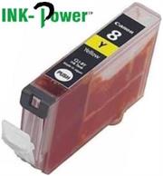 Inkpower Generic for Canon CLI-8 Yellow Dye Ink Cartridge- For Use With Canon Pixma IP 3300 / Pixma IP 3500 / Pixma IP 4200 Series / Pixma IP 4200 X / Pixma IP 4200 / Pixma IP 4300 / Pixma IP 4500 Series / Pixma IP 4500 X / Pixma IP 4500 / Pixma IP 5200 R / Pixma IP 5200 Series / Pixma IP 5200 / Pixma IP 5300 / Pixma IX 4000 R / Pixma IX 4000 Series / Pixma IX 4000 / Pixma IX 5000 / Pixma MP 500 / Pixma MP 510 / Pixma MP 520 Series / Pixma MP 520 X / Pixma MP 520 / Pixma MP 530 / Pixma MP 600 R / Pixma MP 600 Series / Pixma MP 600 / Pixma MP 610 / Pixma MP 800 R / Pixma MP 800 Series / Pixma MP 800 / Pixma MP 810 / Pixma MP 830 / Pixma MP 970 / Pixma MX 700 / Pixma MX 850, Retail Box
