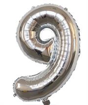 Casey 102cm Silver Balloon Number.9 Retail Packaging No Warranty