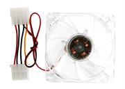 UniQue 80mm Clear Case Fan With Blue LED, Retail Box , No Warranty