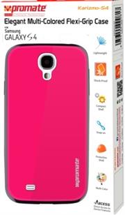 Promate Karizmo-S4 Elegant Flexi-Grip Case for Samsung Galaxy S4-Pink Retail Box 1 Year Warranty