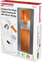 Promate Klipo Compact Pen-Style Tablet Cleaning Kit with Clip-on Design Retail Box 1 Year Warranty