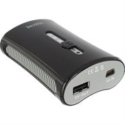 UniQue Mobile Power Battery Charger- Power Output 800mA, Rechargeable Lithium Ion Battery, USB Out Type A Connector, Mini USB In Connector, 5VDC Power Input, Works With Most Portable Products, Emergency LED Flashlight, Lightweight Design To Fit In The Pocket , Colour Grey ,6 Months Limited Warranty
