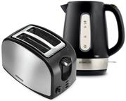 Kenwood Breakfast Pack Toaster And Kettle Combo – 2x Slice Toaster, 900w Power, Removable Limescale Filter, Reheat Function, Electric Cordless Kettle, 2200w Power, 1.7Litre Water Capacity, 360 Degree Cordless Base, Removable Limescale Filter, Fast Boil System, Automatic Turn Off, Colour Black With Stainless Steel Silver Accents, Retail Box 1 Year Warranty