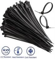 Noble Nylon Cable Ties 4.8 x 200mm Pack of 100 Black - Self-Locking Design, Widely Used For Tying Cables, Plants, Packages, Designed For Indoor And Outdoor Use, Colour Black, Retail Packaging, No Warranty